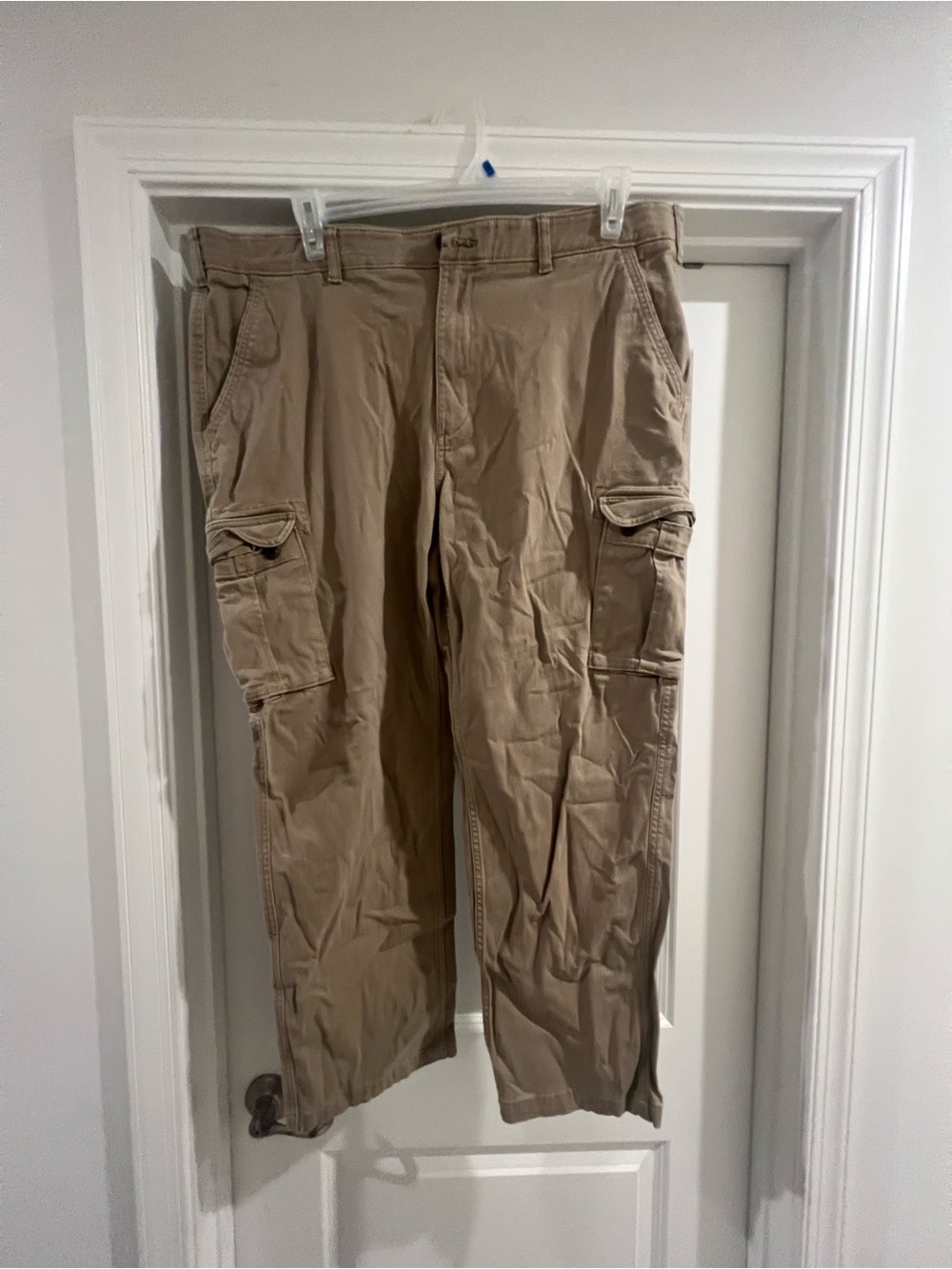 Sonoma Men's 42x30 Khaki Cargo Pants – Classic Workwear Style